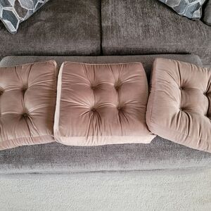 Plush Tan Cushion Set